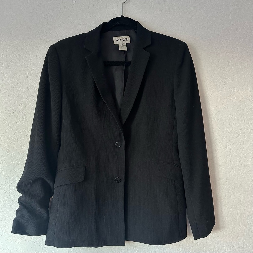 Alfani- Women's Black Blazer, Size 8